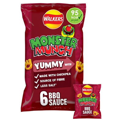 M&S Monster Munch Walkers BBQ Sauce Multipack Chickpea Crisps- Buy online at McGrocer