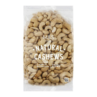 M&S Naturlige cashewnøtter 750g