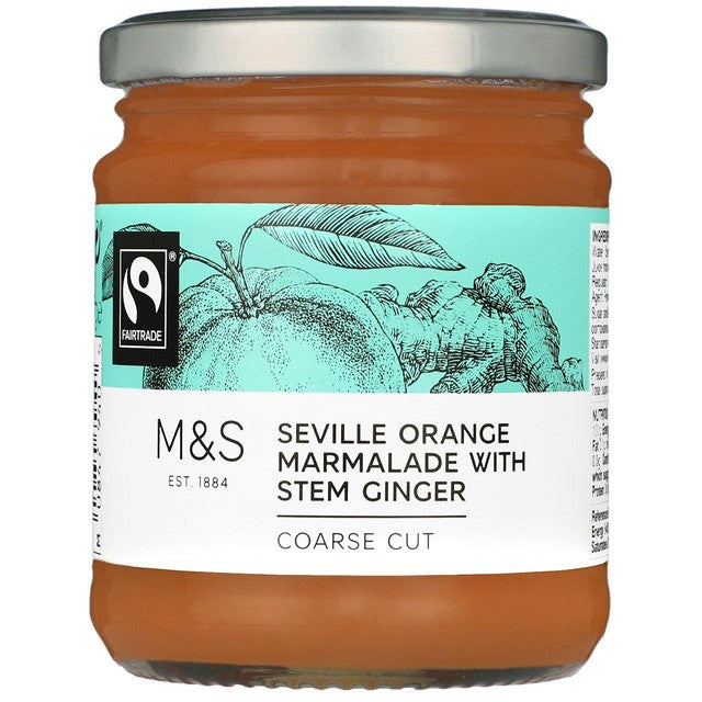 M&S orange and ginger marmalade 340g, imported from the UK