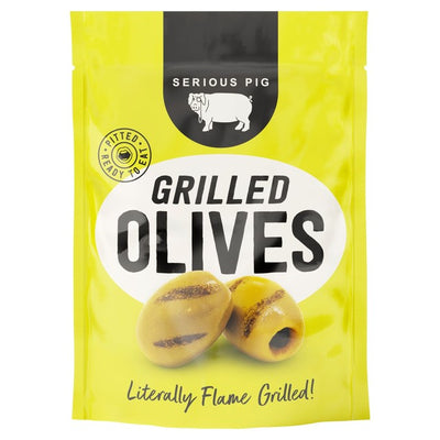 M&S Serious Pig Flame Grilled Olives- Buy online at McGrocer