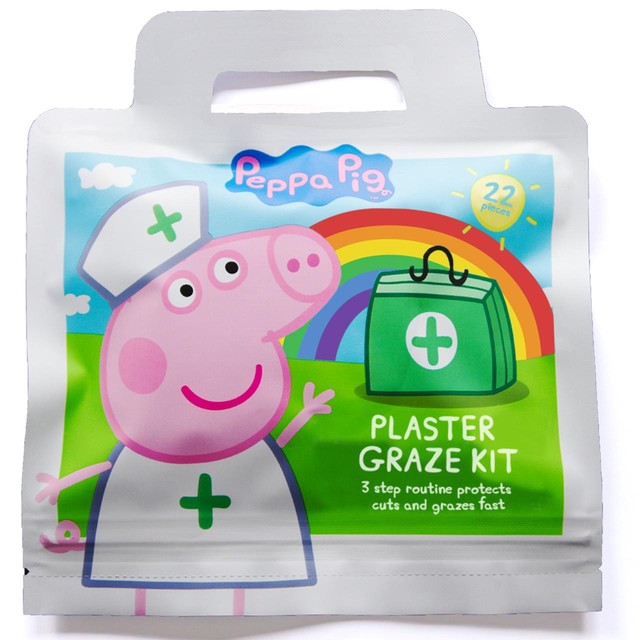 Jellyworks Peppa Pig Plaster Graze Kit, imported from the UK