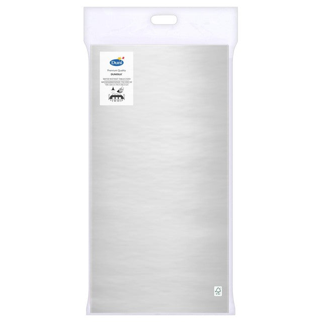 Duni Silver Dunicel table cover 220x138cm (British brand)