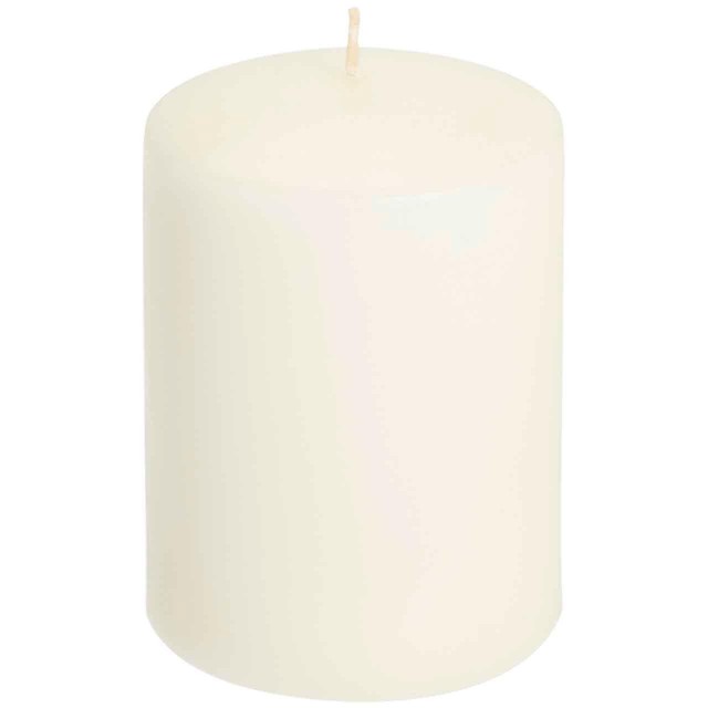 M&S small ivory pillar candle, imported from the UK