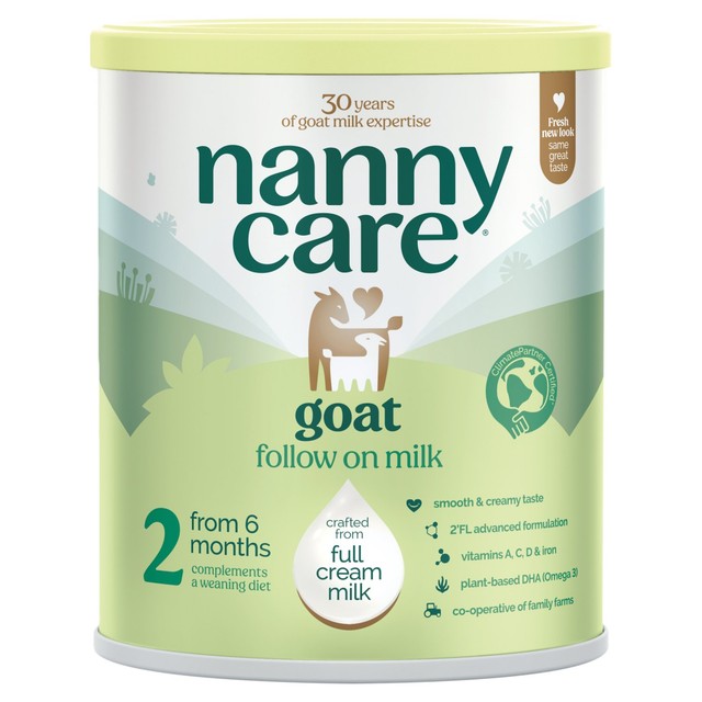 Nannycare goat milk Stage 2 follow-on formula 800g, imported from the UK
