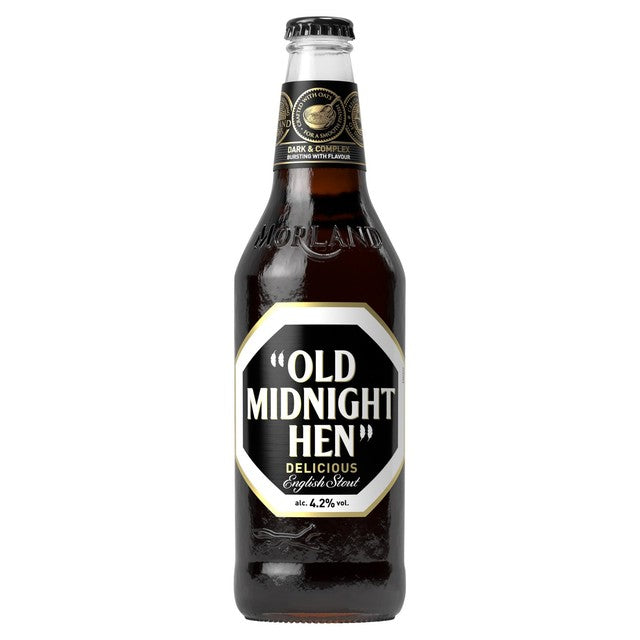 Old Speckled Hen Old Midnight Hen stout beer 500ml, imported from the UK