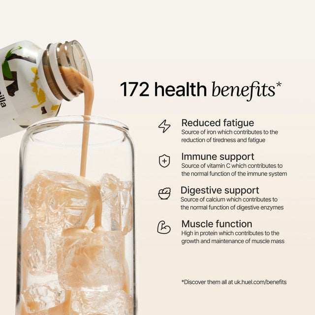 Huel Vanilla meal replacement shake 500ml, UK version