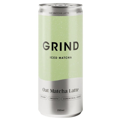 Grind Iced Oat Matcha Latte Ready-To-Drink Canned Drink 250ml