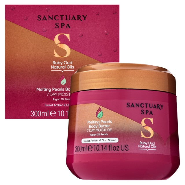 Sanctuary Spa ruby oud scented melting pearls body butter (British brand)