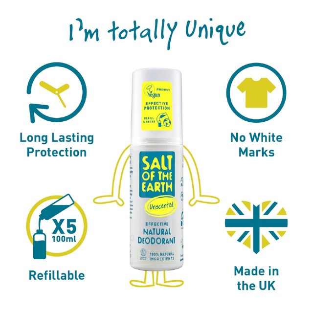 Salt of the Earth natural deodorant spray 100ml (British brand)