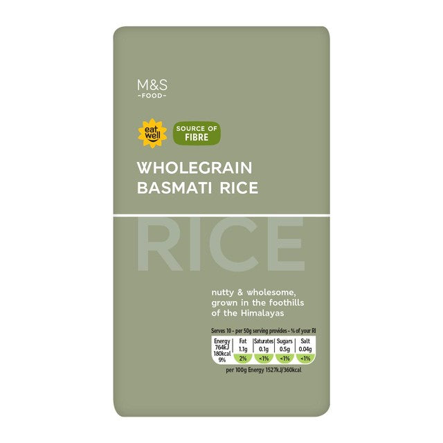 M&S wholegrain basmati rice 500g, imported from the UK