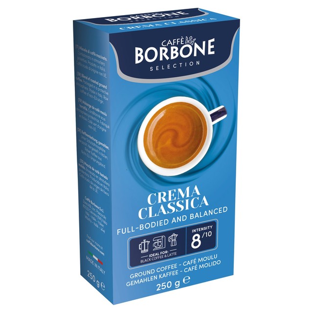 Caffe Borbone ground filter coffee Crema Classica 250g - British product