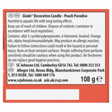 Glade Peach Paradise candle (British brand)