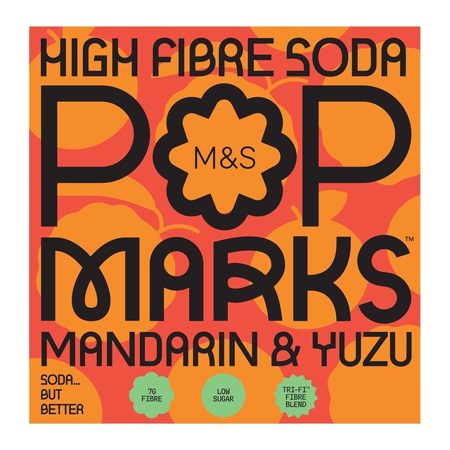 M&S Pop Marks Mandarin and Yuzu Soda can, UK version