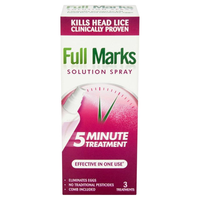 Full Marks head lice treatment spray 150ml - British product