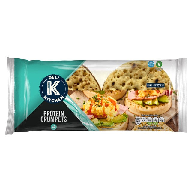 Deli Kitchen High Protein Crumpets 4 x 55g - British product