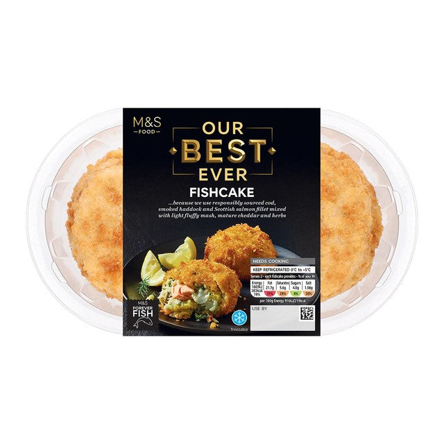M&S fishcake 350g, imported from the UK