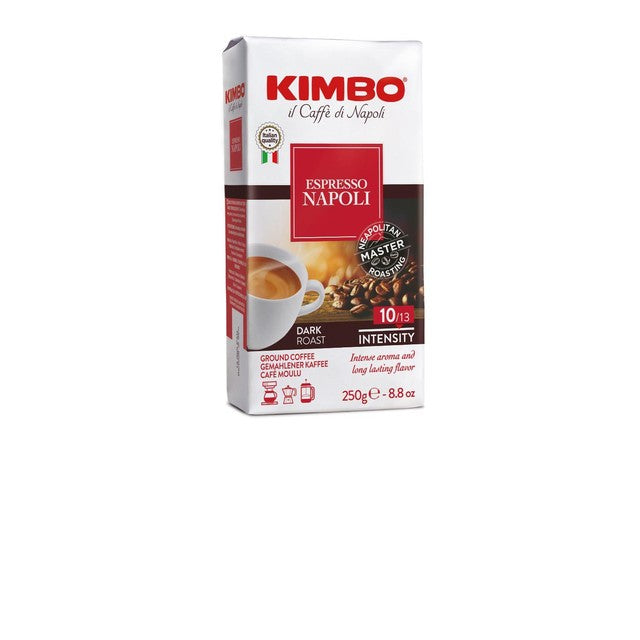 KIMBO Napoli ground coffee 250g, UK version