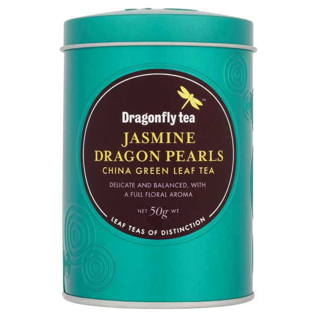 Dragonfly Tea jasmine dragon pearls green tea 50g - British product