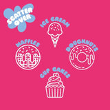 Epic Disco Dots cake sprinkles, imported from the UK