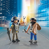 Playmobil Police Thief DuoPack toy set, imported from the UK