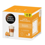 Nescafe Dolce Gusto Latte Macchiato powder blend, imported from the UK