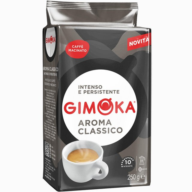 Gimoka Aroma Classico ground coffee 250g, UK version