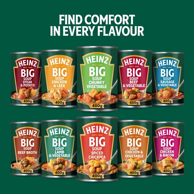 Heinz Big Soup Spiced Chickpea 400g, imported from the UK