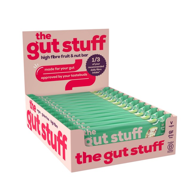 The Gut Stuff Apple & Cinnamon cereal bars 420g (British brand)