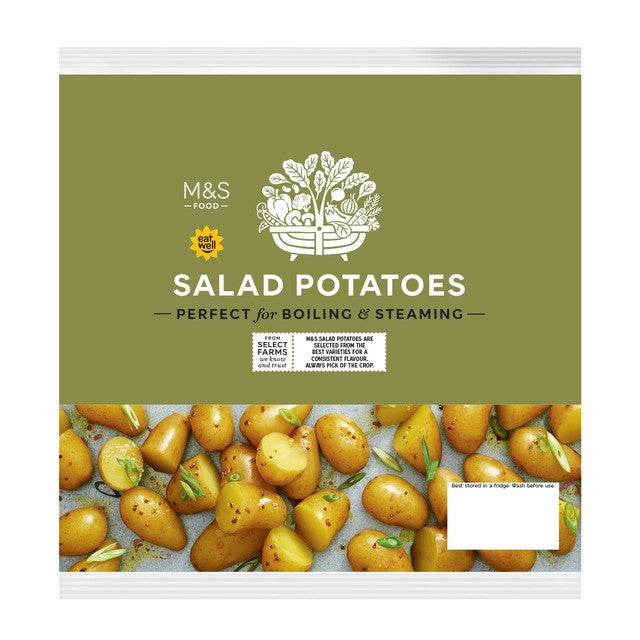 M&S salad potatoes 1kg, imported from the UK