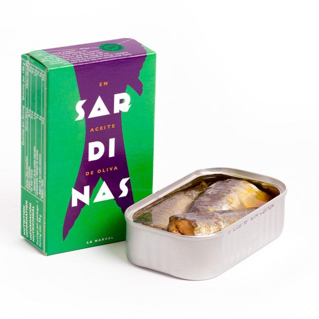 La Narval sardines in olive oil - British product
