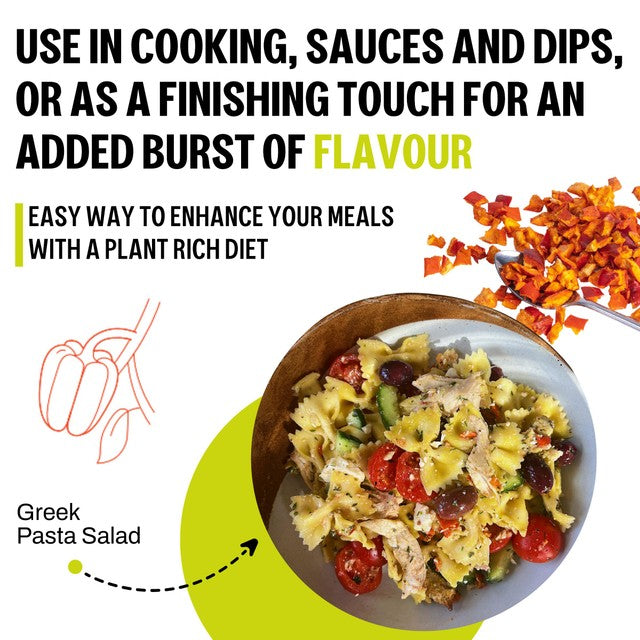 JUX red bell pepper pieces 25g, UK version