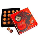 Willies Cacao dark chocolate praline truffles with sea salt 110g (British brand)