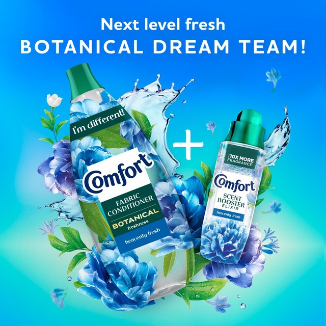 Comfort Botanical fabric conditioner Heavenly Fresh 86 washes - British product