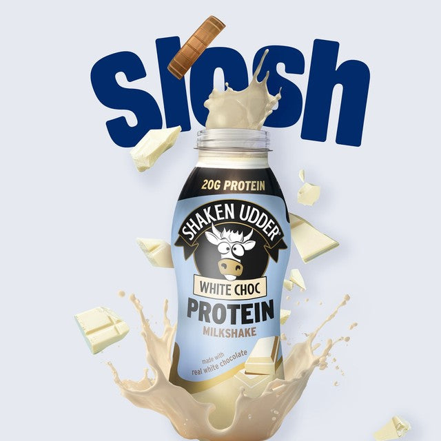 Shaken Udder white chocolate protein milkshake 330ml - British product