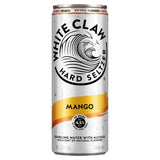 White Claw Mango hard seltzer 330ml, imported from the UK