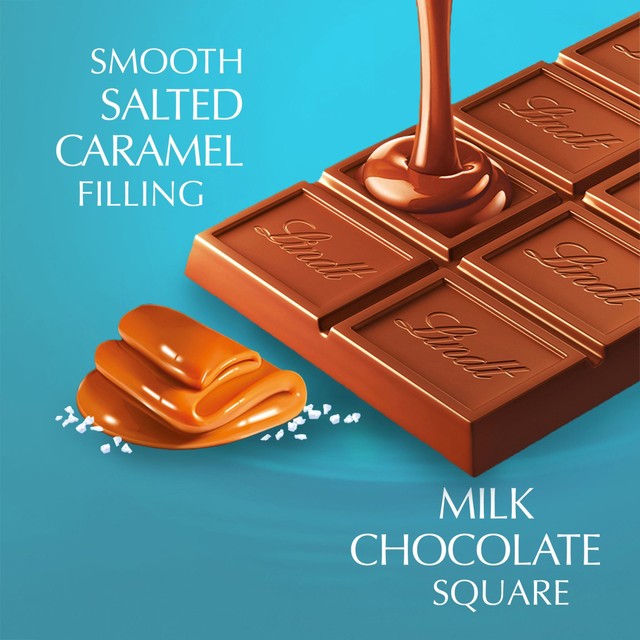 Lindt milk salted caramel chocolate bar 100g, UK version