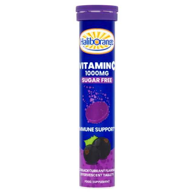 Haliborange Vitamin C Blackcurrant Effervescent Tablets 20 tablets, UK version