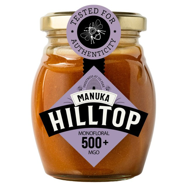 Hilltop Honey Manuka MGO500+ honey 225g jar, UK version