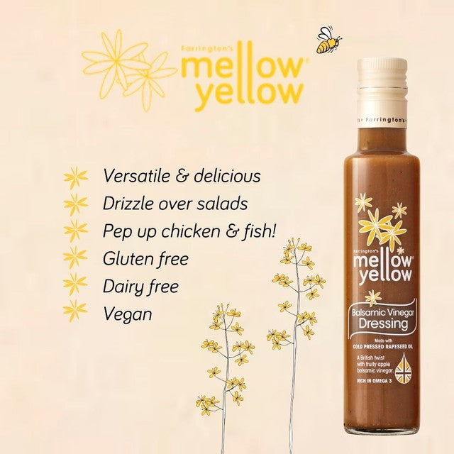 Farringtons Mellow Yellow Apple Balsamic Vinegar Dressing 250ml - British product