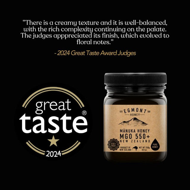 Egmont Monofloral Manuka Honey with MGO 550+ - British product