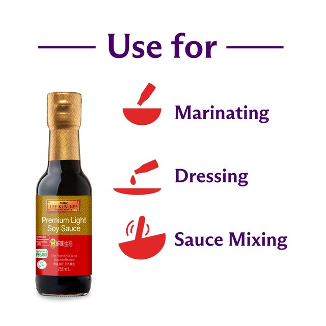 Lee Kum Kee Premium Light Soy Sauce 250ml, UK version