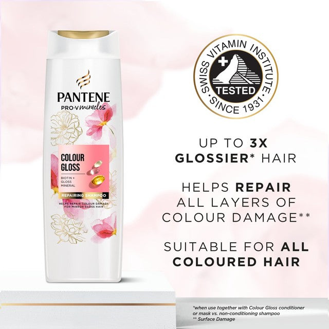 Pantene Colour Gloss shampoo for coloured hair 400ml, imported from the UK