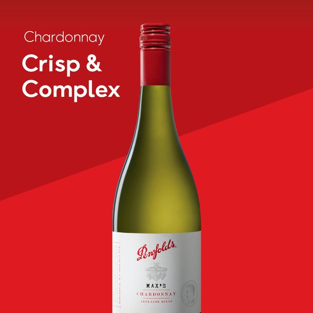Penfolds Max's Chardonnay 2018 vintage white wine 75cl, imported from the UK