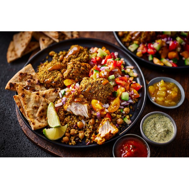 M&S Indian dip selection with tomato chilli, coriander mint, and mango chutney 3 x 50g, imported from the UK