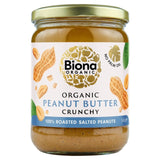Biona crunchy peanut butter 500g - British product