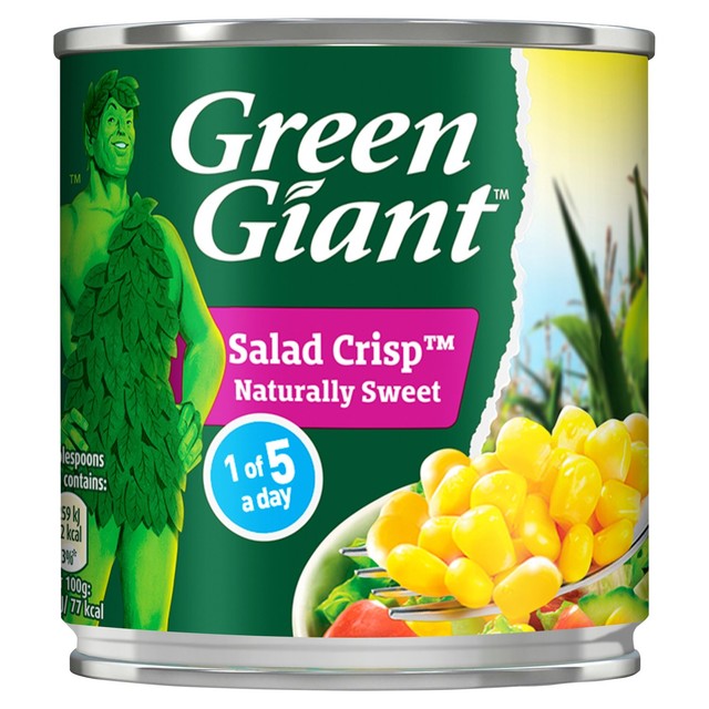 Green Giant Salad Crisp Sweetcorn canned sweetcorn kernels 150g, UK version