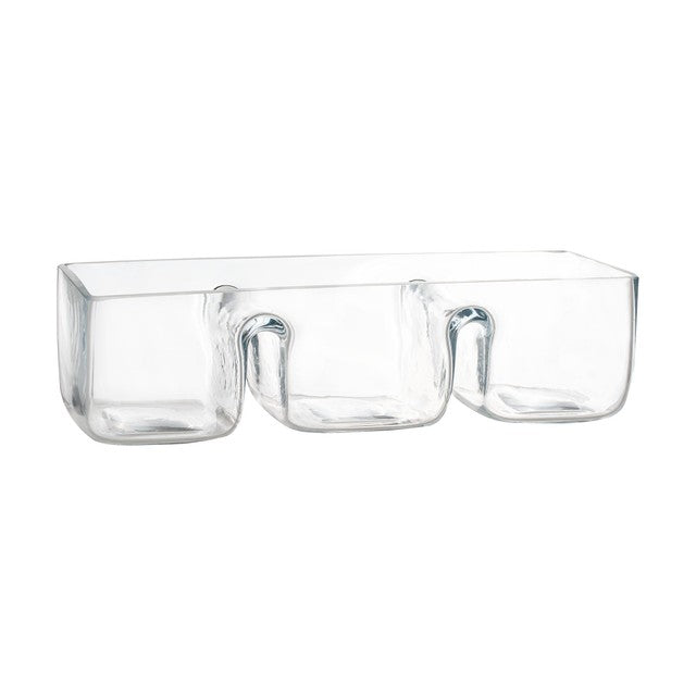Rayware rectangular divided serving dish 31 x 12 x 9 cm, imported from the UK