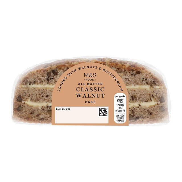 M&S Walnut Cake 225g - British product