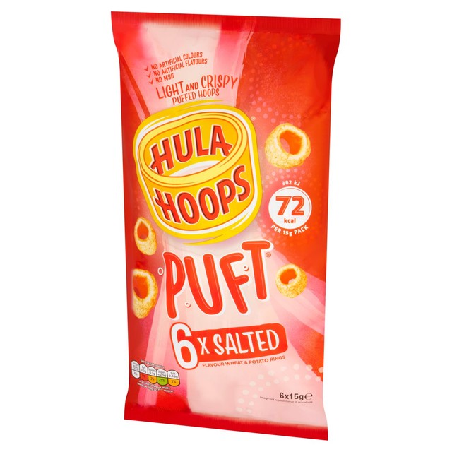 Hula Hoops salted crisps multipack, UK version