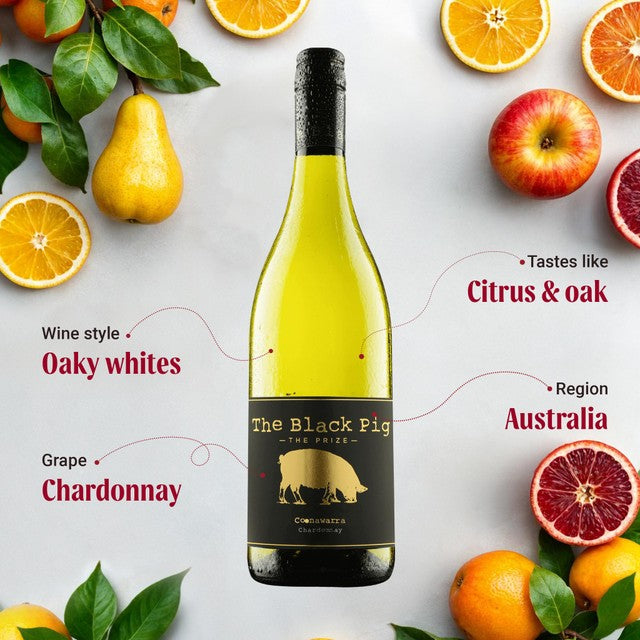Virgin Wines The Black Pig The Prize Chardonnay 75cl (British brand)